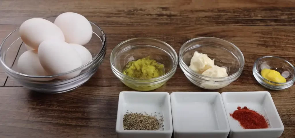 ingredients for deviled eggs